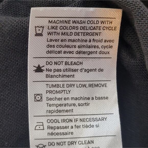 Vince Short Sleeve Tie Waist Dress Black Size Large - Picture 8 of 10